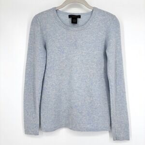 Preswick & Moore Pullover Sweater Cashmere Crew Neck Lightweight Blue Size S